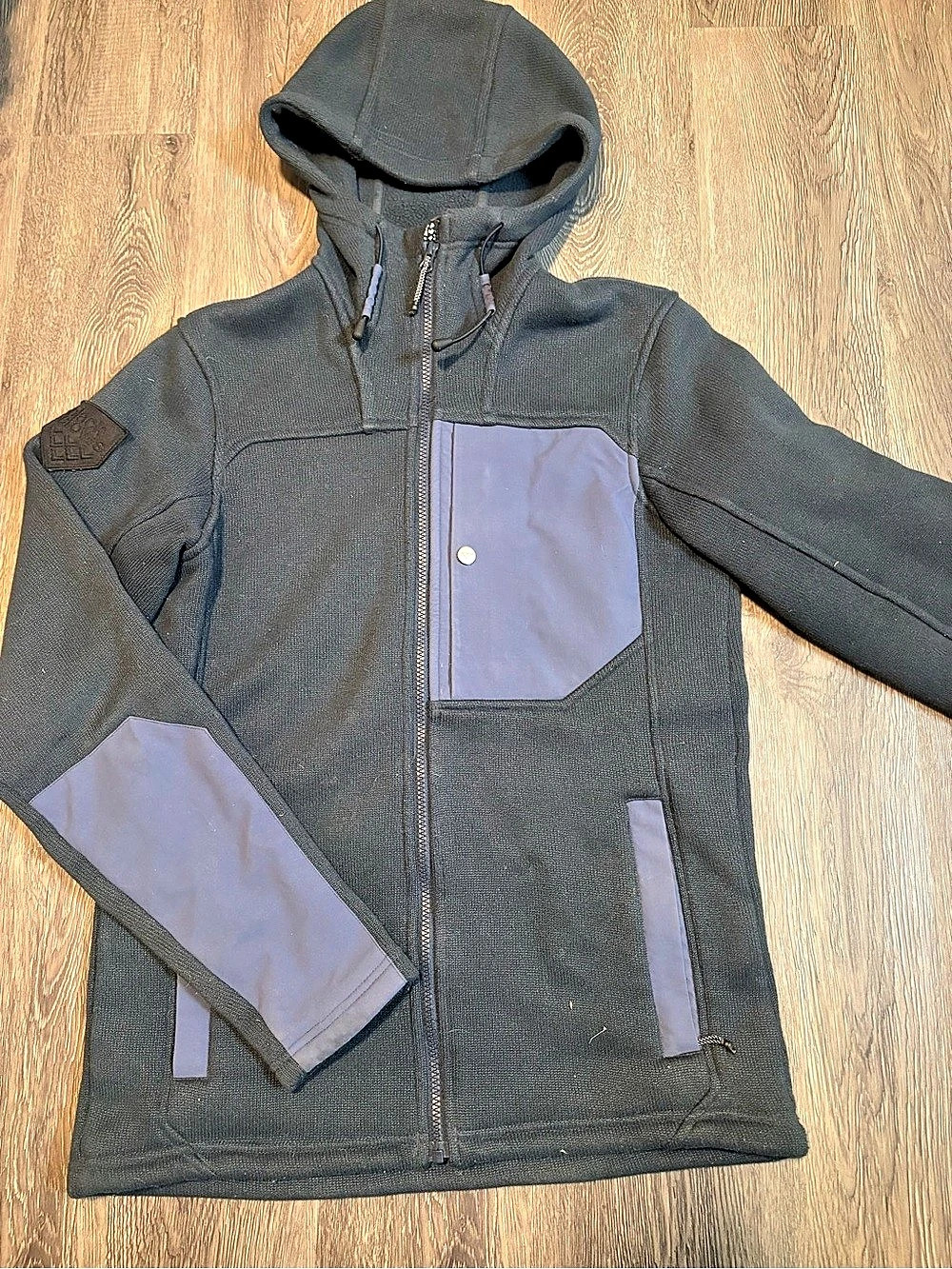 Corpus plates fleece hoodie 2021 black crows in navy